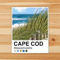 cape cod massachusetts color palette vinyl sticker