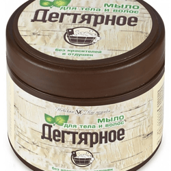 Tar Birch Ecological Body Skin And Hair Soap Anti-Dandruff Antiseptic 300ml