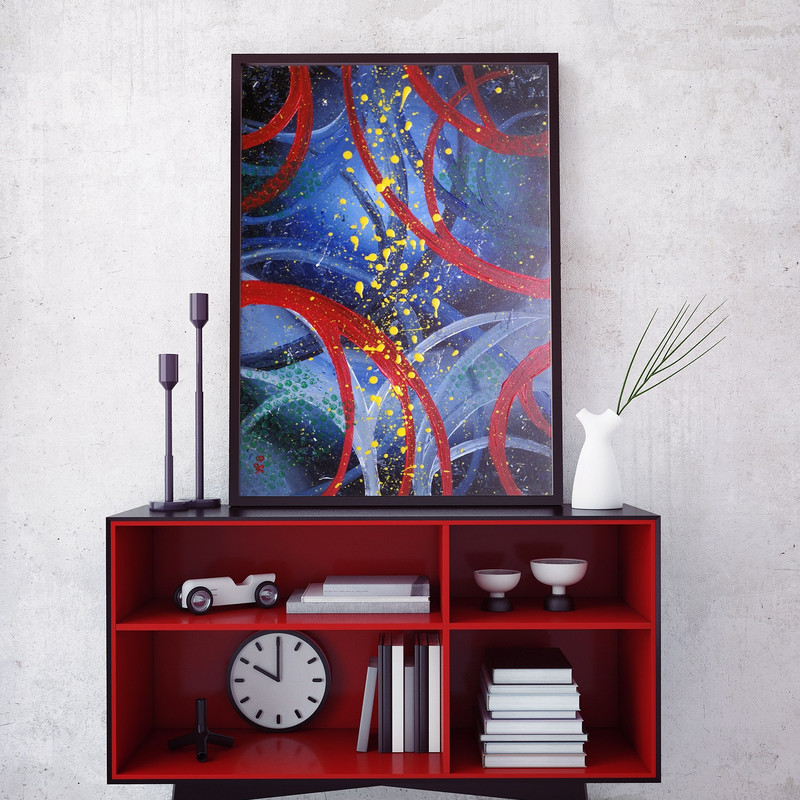 Thoughts Original abstract painting, painting on canvas, acrylic painting, abstract art, contemporary art, Olga Shmyrova, original painting (sm).jpg