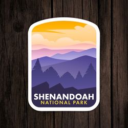 shenandoah national park sticker