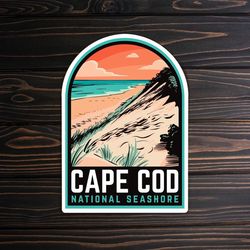 cape cod sticker national seashore ma retro vinyl decal