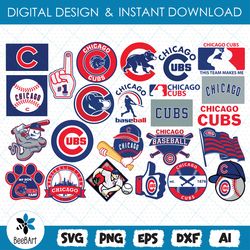 chicago cubs svg,bundle logo, svg, png, eps, dxf, basketball logo