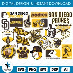 san diego padres svg, bundle logo, svg, png, eps, dxf, basketball logo