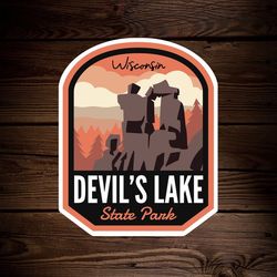 devil s lake state park wisconsin sticker