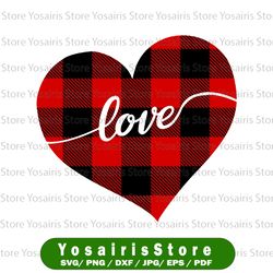 valentine svg, plaid heart svg, valentines day svg, love svg, love heart svg, cricut files svg jpg png dxf silhouette