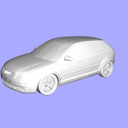 Beauty 1 3d Model Car STL 3D Printing Old Audi