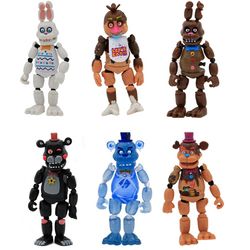 6pc Five Nights At Freddy's FNAF SET Figure Nightmare Cake Topper 2021 ITEM ON THIS LISTING WE SEND TO CANADA ONLY