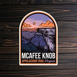 mcafee knob appalachian trail sticker