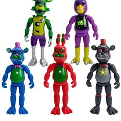 5 pcs Five Nights At Freddy's FNAF SET Action Figure Xmas Toy 2021 ITEM ON THIS LISTING WE SEND TO CANADA ONLY