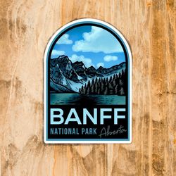banff national park alberta sticker