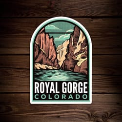 royal gorge colorado vintage sticker