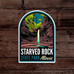 starved rock state park il sticker