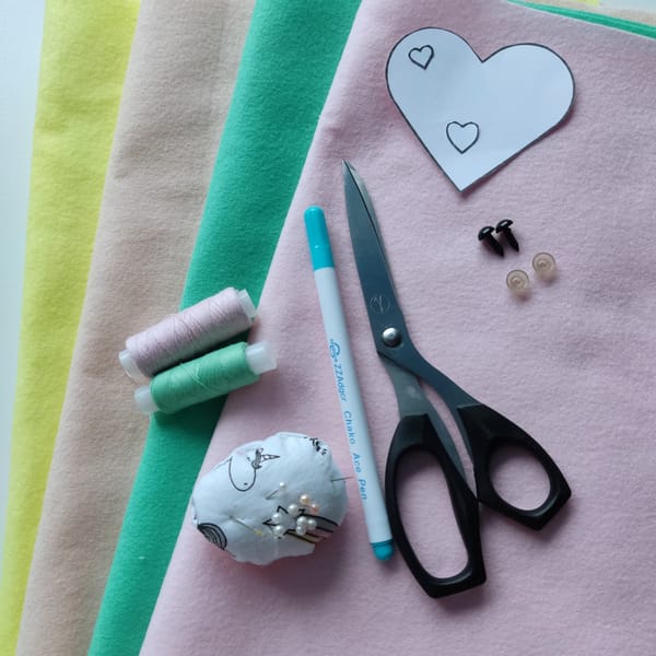 DIY Felt Toy Sewing Tutorial: How to Make a Cute Plush Heart - Inspire ...