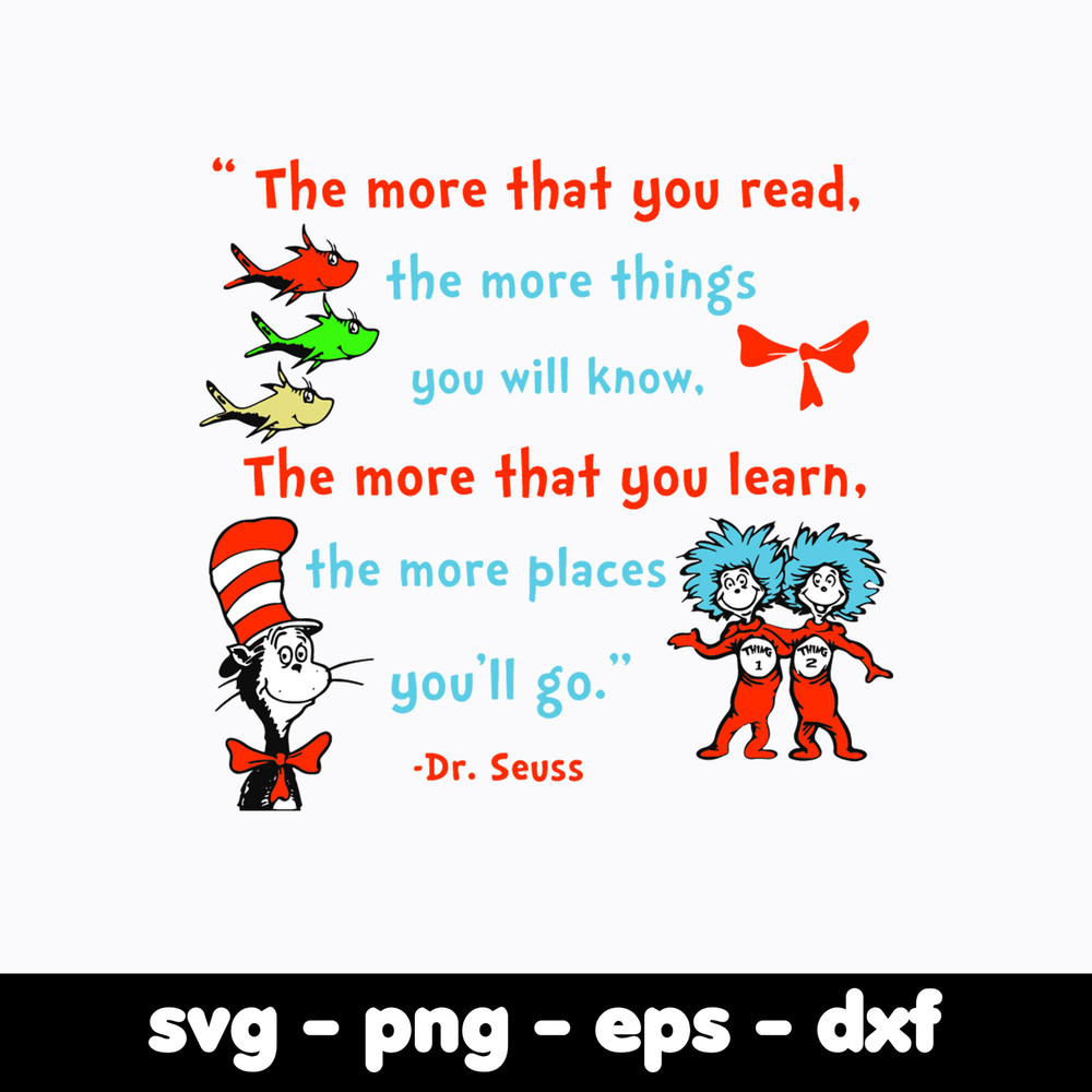Dr Seuss Svg Bundle, Funny Dr Seuss Quote Svg, Dr Seuss Svg, Thing Svg, Cute Cat Svg, Teacher Svg, Svg File For Cricut DR188.jpg