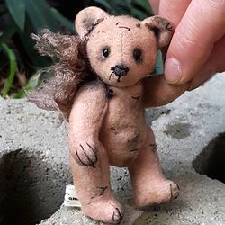 OOAK jointed mini Vintage Teddy Bear by Yumi Camui