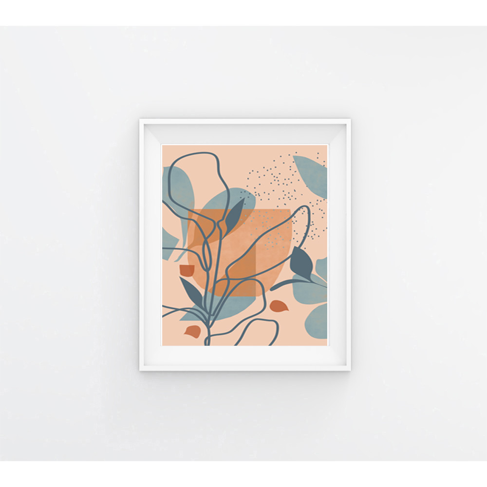 Three abstract prints in beige tones can be downloaded 1