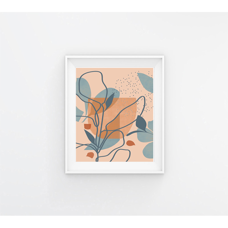 Three abstract prints in beige tones can be downloaded 1