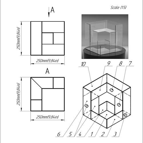 Project 344. Stained glass printable pattern. Brillant3d