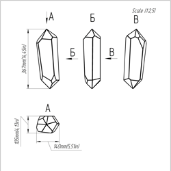 project 347. stained glass printable pattern. brillant3d