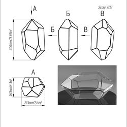 project 348. stained glass printable pattern. brillant3d