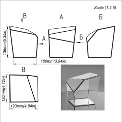 project 351. stained glass printable pattern. brillant3d