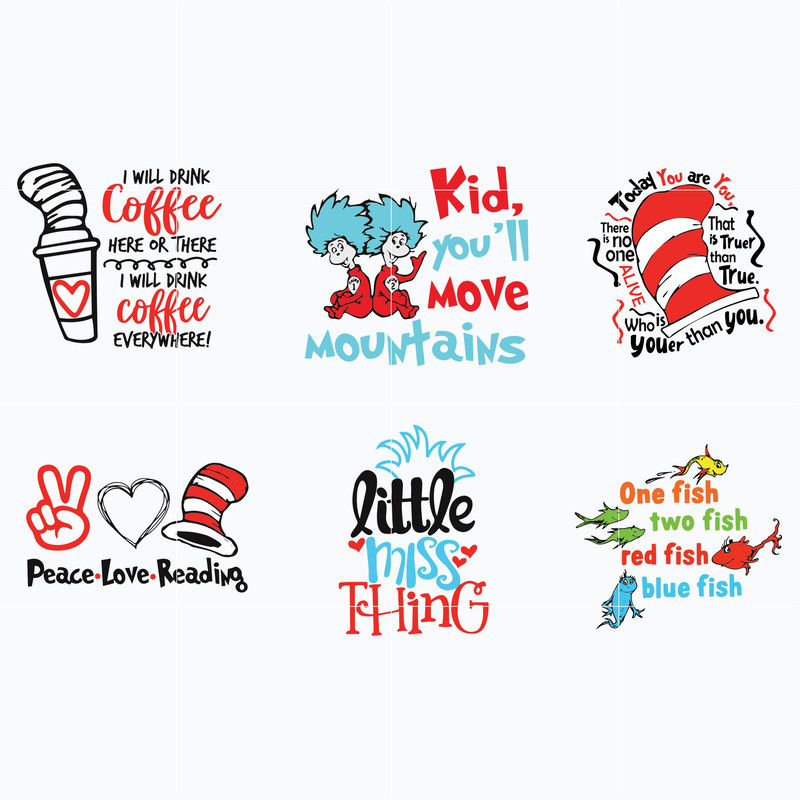 Dr Seuss Svg Bundle, Funny Dr Seuss Quote Svg, Dr Seuss Svg, Thing Svg, Cute Cat Svg, Teacher Svg, Svg File For Cricut DR92.jpg