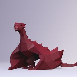 Game of Thrones inspired Dragon, Dragon Digital Template, Dragon PDF Paper Craft, Dragon Origami, House of the dragon