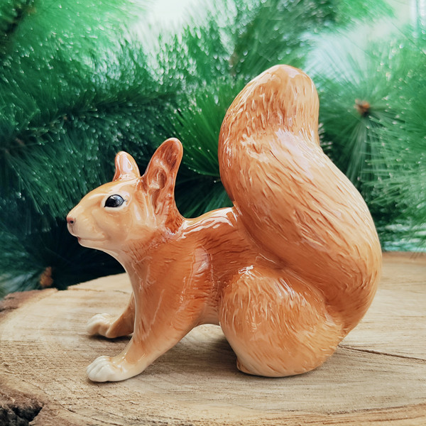 Porcelain figurine squirrel