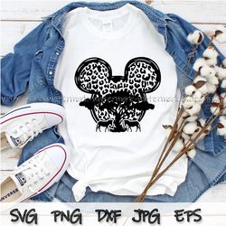 magical trip svg, castle vacation svg, animal print mouse ears svg png cheetah animal kingdom svg, mickey svg, png, dxf