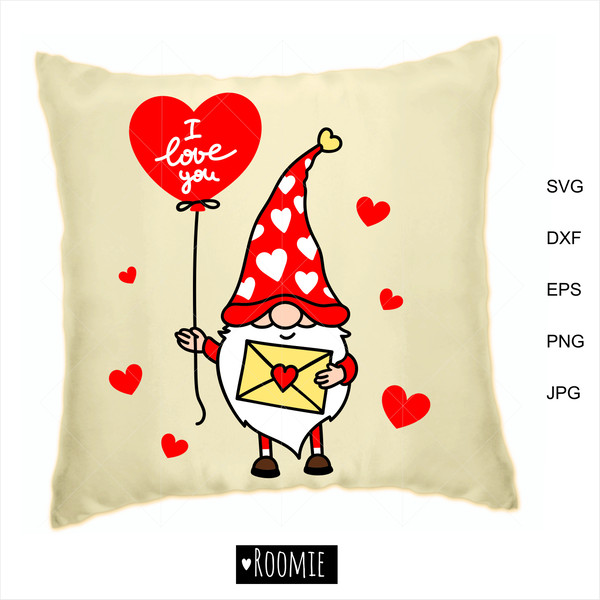 gnome with heart balloon and letter pillow design.jpg