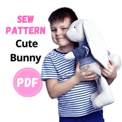 Big Bunny Stuffed Toy - Perfect for Interior Decoration| Big Bunny Stuffed Toy Pattern for Interior Decorations