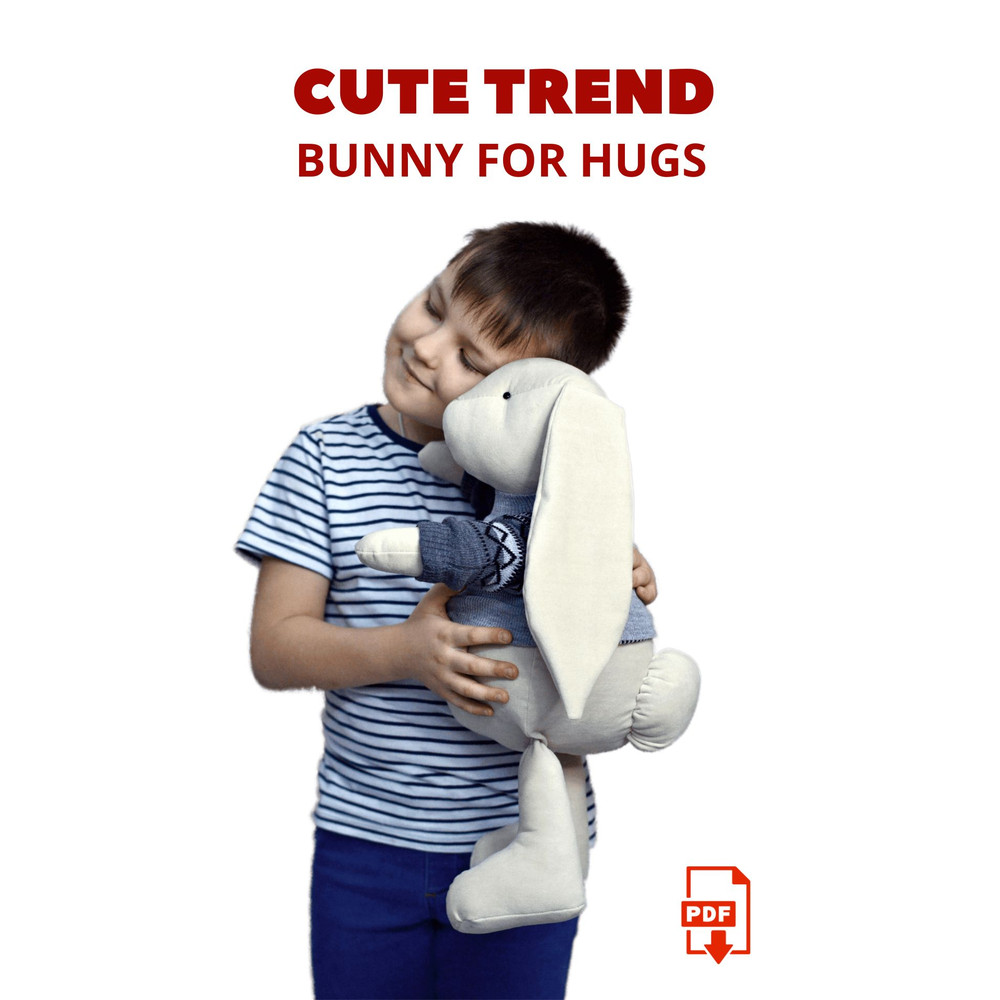 Interior - big - bunny-  stuffed - toy - giant hare (6).JPG