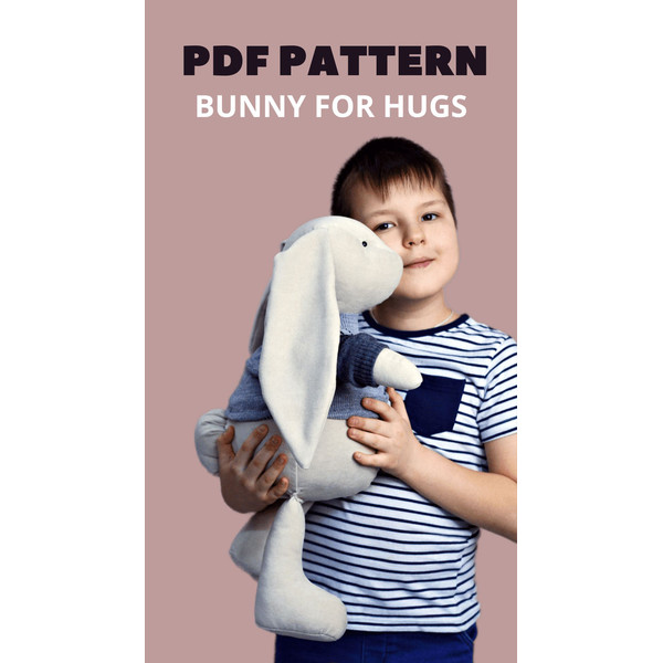 Interior - big - bunny-  stuffed - toy - giant hare (6).JPG