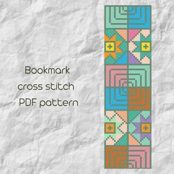 Bookmark cross stitch pattern / Funny cross stitch / Ornament sampler / Easy bookmark cross stitch /  PDF Pattern / PDF