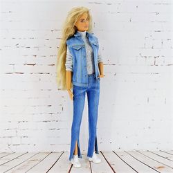 Denim set for Barbie Tall doll and other similar dolls