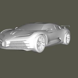 Beauty 1 3d Model Car STL 3D Printing Bugatti Centodieci
