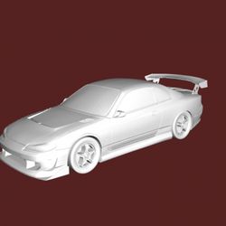 Beauty 1 3d Model Car STL 3D Printing Top Secret Nissan Silvia D1GP