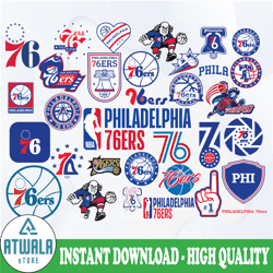 nba logo philadelphia 76ers svg, nba sports, basketball bundle svg, nba svg