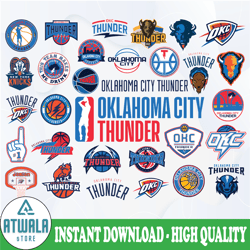 nba oklahoma city thunderl svg, nba sports, basketball bundle svg, nba svg