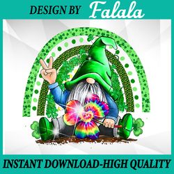 cute lucky rainbow gnome png, happy st patricks day png, rainbow shamrock png, patrick day png, digital download