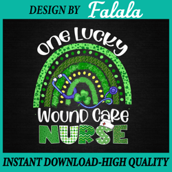 one lucky wound care nurse stethoscope png, st patrick's day png, patrick day png, digital download