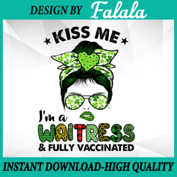 kiss me i'm a waitress png, irish shamrock st patricks day png, patrick day png, digital download