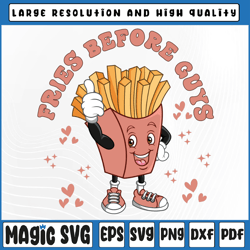 fries before guys svg sublimation retro funny valentine cute boho groovy, valentine day, digital download
