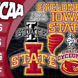 Iowa State Cyclones SVG bundle , NCAA svg, NCAA bundle svg eps dxf png,digital Download ,Instant Download