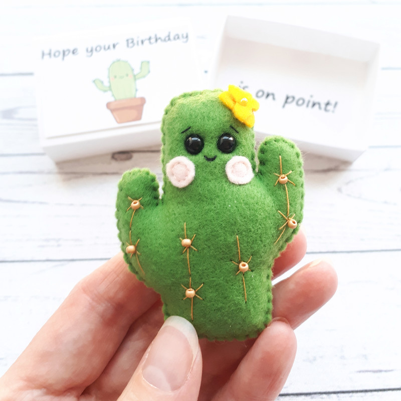 Fake-cactus-with-yellow-flower