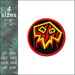 shaman embroidery design, world of warcraft wow magic class, 4 sizes