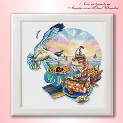 good morning view cross stitch pattern