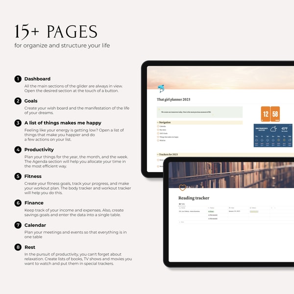 Notion planner template, Digital planner, Personal Planner, | Inspire ...