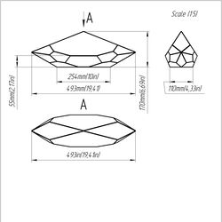 project 353. stained glass printable pattern. brillant3d