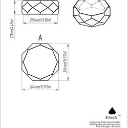 Project 354. Stained glass printable pattern. Brillant3d